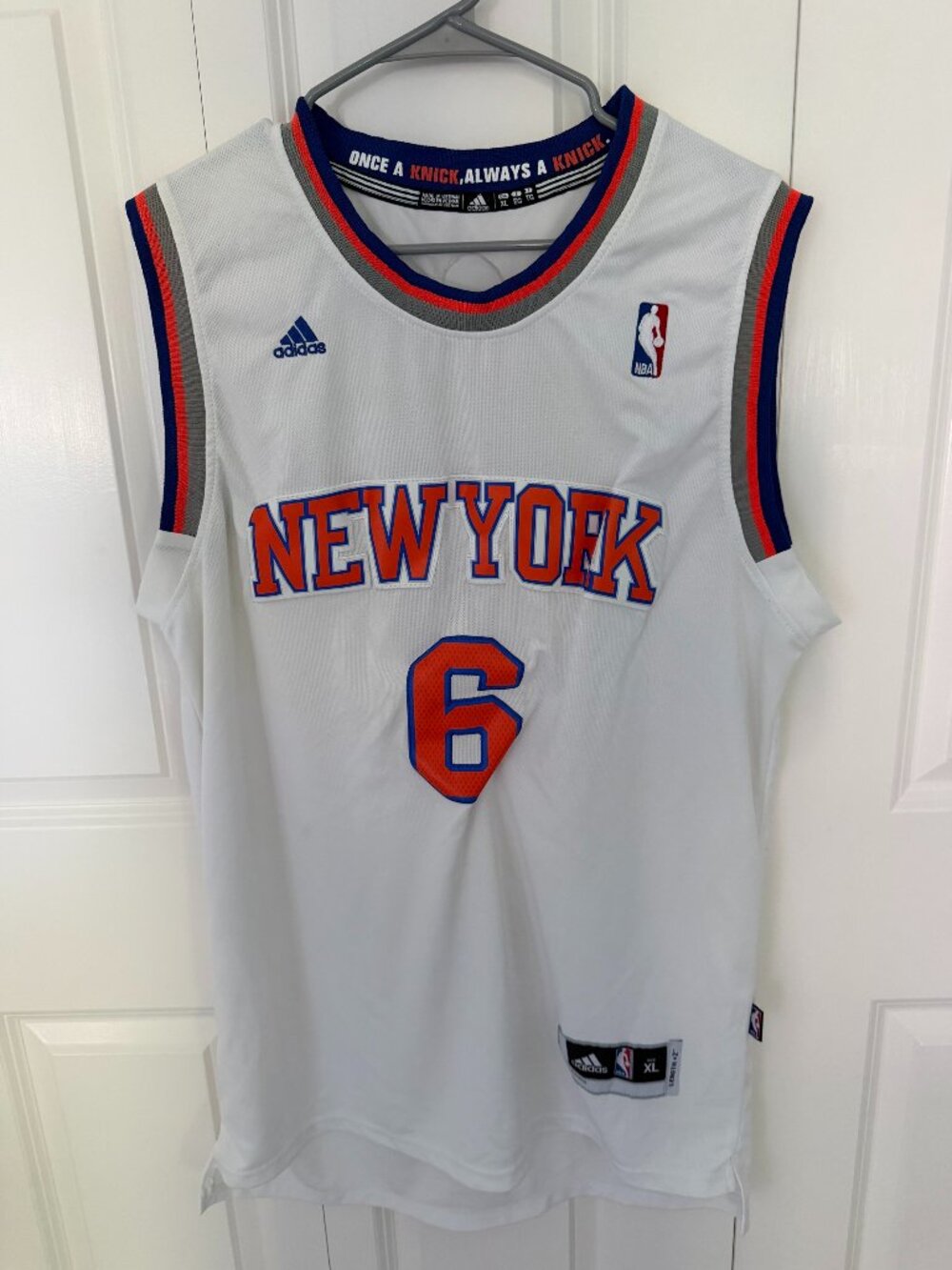 Adidas New York Knicks Jersey #6 Porzingis - Men's XL